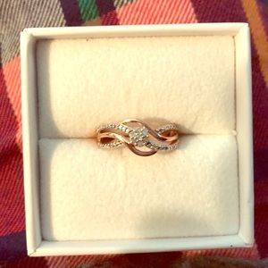 Rose & White gold diamond ring 💍